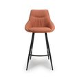 Boden Bar Chair - Set of 2 - Brick Red Fabric