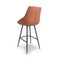 Boden Bar Chair - Set of 2 - Brick Red Fabric
