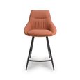 Boden Counter Chair - Set of 2 - Brick Red Fabric