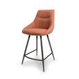 Boden Counter Chair - Set of 2 - Brick Red Fabric