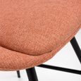 Boden Counter Chair - Set of 2 - Brick Red Fabric