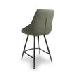 Boden Counter Chair - Set of 2 - Green Fabric