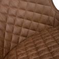 Charlie Barstool with Back - Set of 2 - Brown Faux Leather