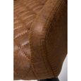 Charlie Barstool with Back - Set of 2 - Brown Faux Leather