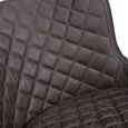 Charlie Barstool with Back - Set of 2 - Grey Faux Leather