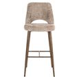 Delphine Barstool - Lovely Nature and Gold - Fabric and Metal