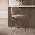 Delphine Counter Stool - Lovely Nature - Fabric and Metal