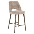 Delphine Counter Stool - Lovely Nature - Fabric and Metal
