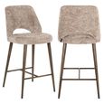 Delphine Counter Stool - Lovely Nature - Fabric and Metal