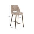 Delphine Counter Stool - Lovely Nature - Fabric and Metal