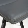 Nobo Swivel Bar Stool - Set of 2 - Grey - Faux Leather