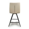 Nobo Swivel Bar Stool - Set of 2 - Taupe - Faux Leather