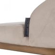 Bolton Khaki Fabric and Brushed Gold Barstool with Back (Set of 2)