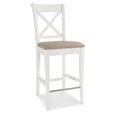Hampstead Barstools - Set of 2 - Ivory Bonded Leather - X Back