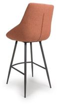 Boden Bar Chair - Set of 2 - Brick Red Fabric