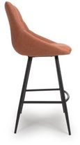 Boden Bar Chair - Set of 2 - Brick Red Fabric