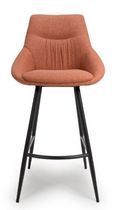 Boden Bar Chair - Set of 2 - Brick Red Fabric