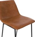 2 x Bowie Caramel Maple Faux Leather Barstool - S022413TUK