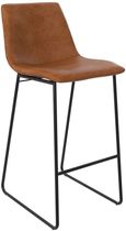 2 x Bowie Caramel Maple Faux Leather Barstool - S022413TUK
