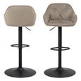 Brooke Barstool - Set of 2 - Beige Boucle Fabric - with Back