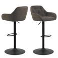Brooke Barstool - Set of 2 - Taupe Boucle Fabric - with Back