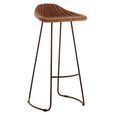 Buffalo Barstool - Set of 2 - Brown - Leather