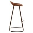 Buffalo Barstool - Set of 2 - Brown - Leather