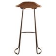 Buffalo Barstool - Set of 2 - Brown - Leather