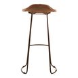 Buffalo Barstool - Set of 2 - Light Brown - Leather