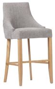 Cole Bar Chair - Set of 2 - Grey Fabric