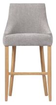 Cole Bar Chair - Set of 2 - Grey Fabric