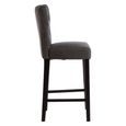 Decatour Barstool - Set of 2 - Grey Fabric