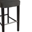 Decatour Barstool - Set of 2 - Grey Fabric