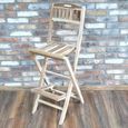 Barstool - Set of 2 - Teak Wood