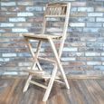 Barstool - Set of 2 - Teak Wood