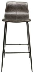 2 x Erlangen Grey Vintage Leather Barstool