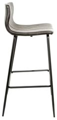 2 x Erlangen Grey Vintage Leather Barstool