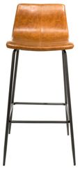 2 x Erlangen Tan Vintage Leather Barstool