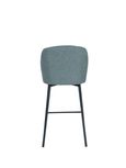 2 x Falun Light Green Fabric Counter Stool