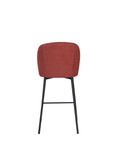 2 x Falun Red Fabric Counter Stool