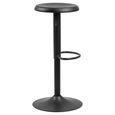 Finch Barstool - Set of 2 - Black - Swivel - Gas Lift - Round