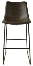 2 x Fremont Chestnut Vintage Leather Barstool
