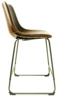 2 x Fremont Chestnut Vintage Leather Counter Stool