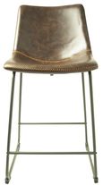 2 x Fremont Chestnut Vintage Leather Counter Stool