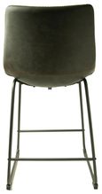 2 x Fremont Grey Vintage Leather Counter Stool