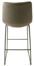 2 x Fremont Mussel Grey Fabric Barstool