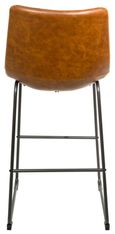 2 x Fremont Tan Vintage Leather Barstool