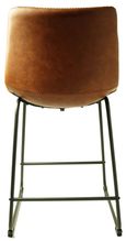 2 x Fremont Tan Vintage Leather Counter Stool