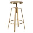 Goose Barstool - Set of 2 - Gold Screw Bolt - Round
