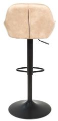 2 x Hawai Oyster Natural Fabric Gas Lift Barstool
